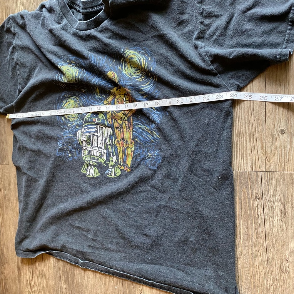 Star Wars Van Gogh Style Tee - R2D2 & C-3PO - Picture 3 of 4